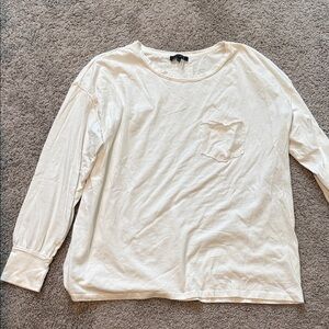 1.State White Long Sleeve Top